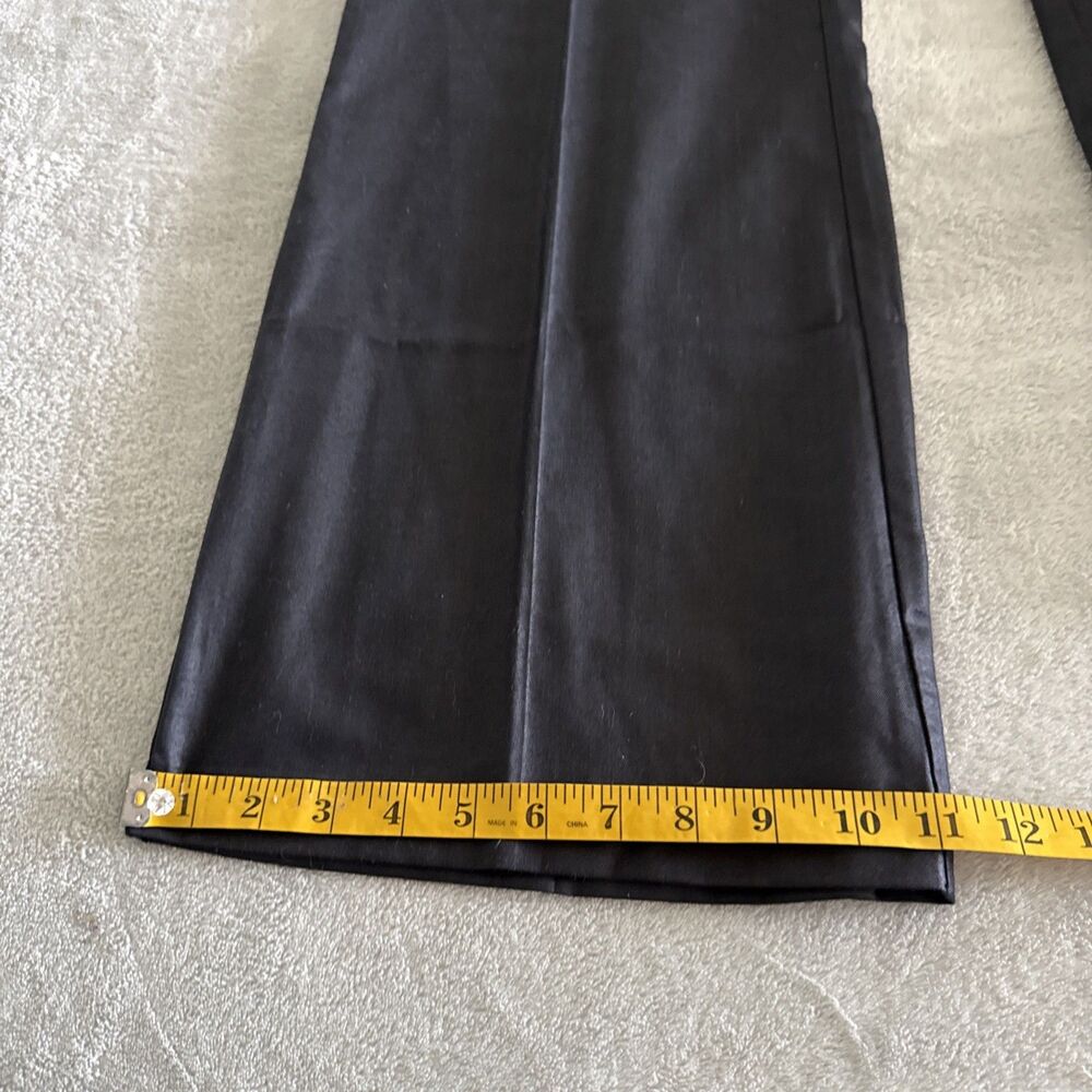 Vintage Women’s Black Formal Pants Wide-Leg Solid Tie Elastic Waist Preppy - Picture 16 of 16
